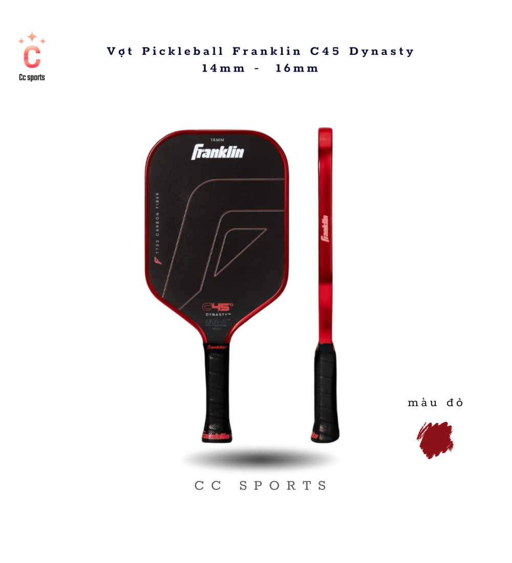 Vợt Pickleball Franklin C45 Dynasty  14mm -  16mm