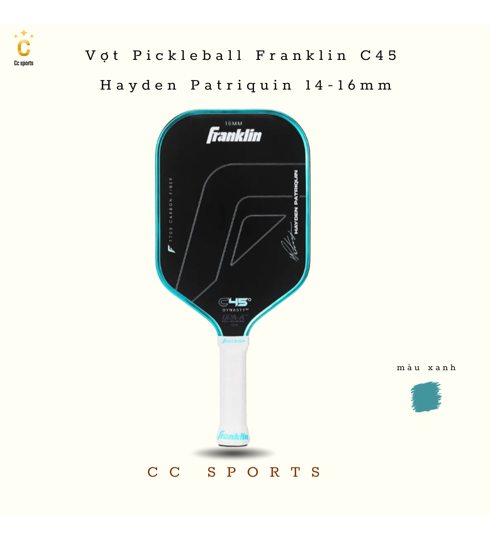 Vợt Pickleball Franklin C45 Hayden Patriquin Edition
