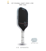 Vợt Pickleball Gamicy Cross G-Pro Series 16mm- Màu Xanh Ngọc
