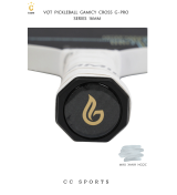 Vợt Pickleball Gamicy Cross G-Pro Series 16mm- Màu Xanh Ngọc