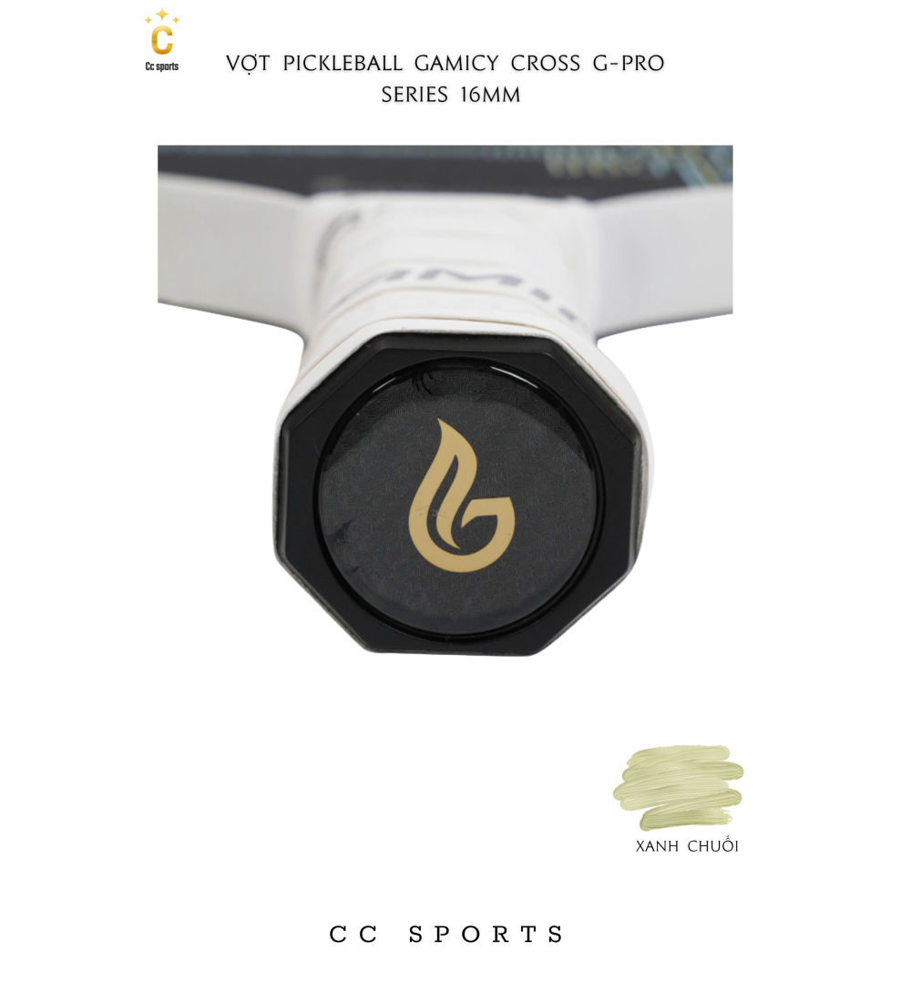 Vợt Pickleball Gamicy Cross G-Pro Series 16mm- Màu Xanh Chuối
