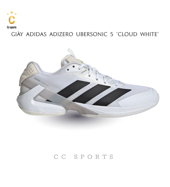 Giày Tennis/Pickleball adidas Adizero Ubersonic 5 ‘Cloud White’ IE1376