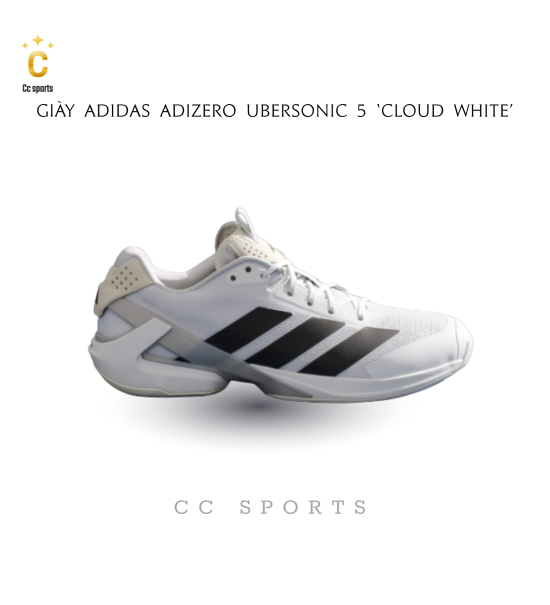 Giày Tennis/Pickleball adidas Adizero Ubersonic 5 ‘Cloud White’ IE1376