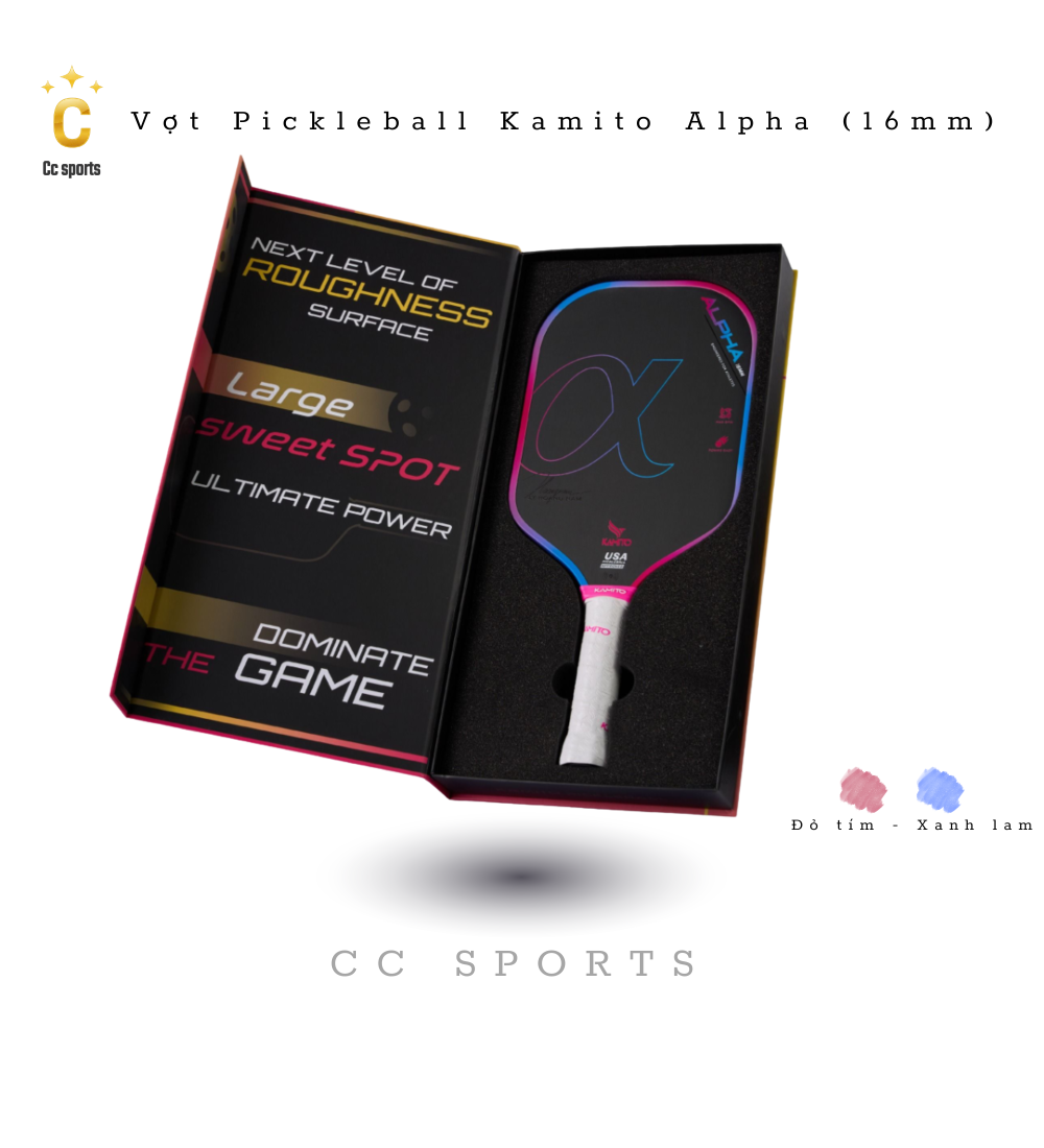 Vợt Pickleball Kamito Alpha (16mm)