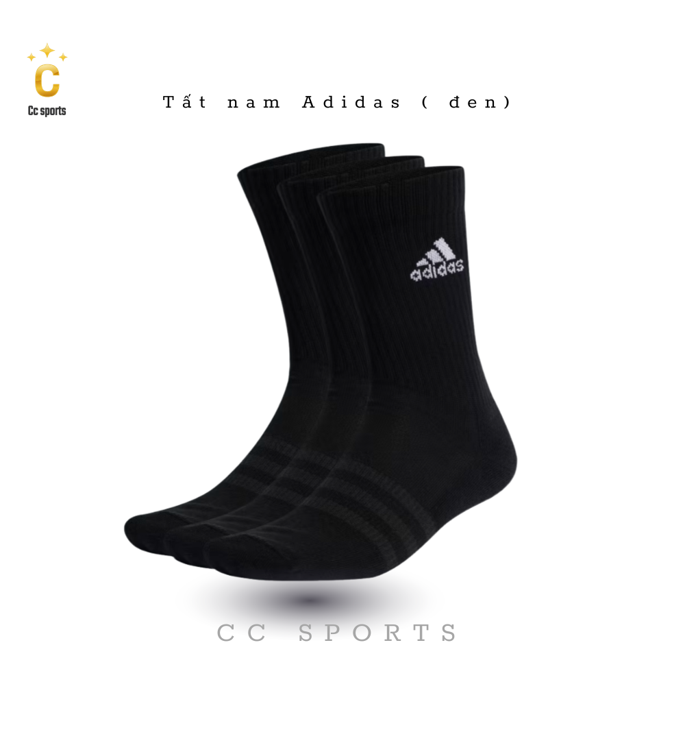 Tất nam Adidas ( đen)