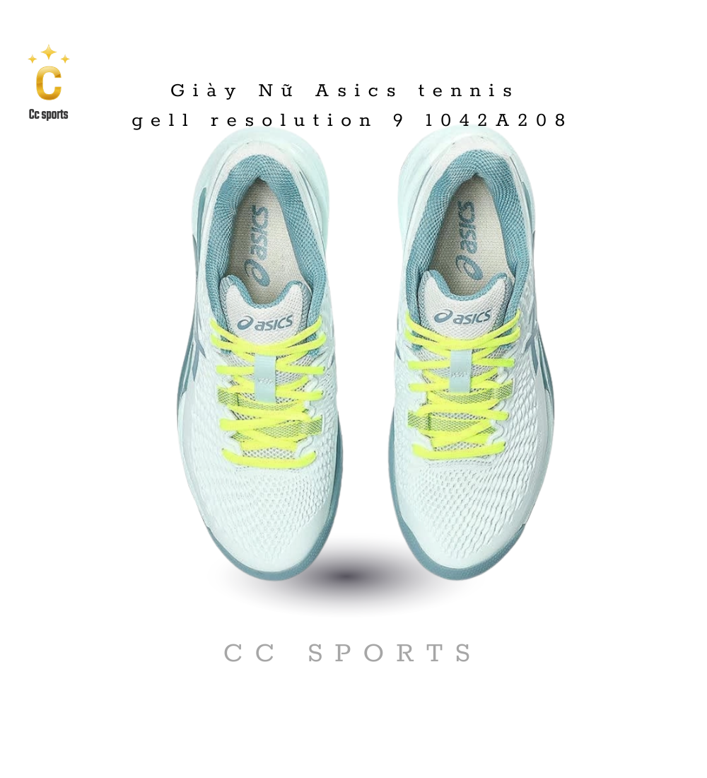 Giày Nữ Asics tennis gell resolution 9 1042A208