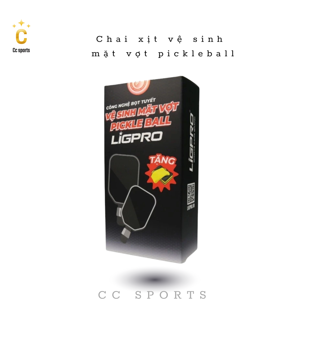 Chai xịt vệ sinh mặt vợt pickleball