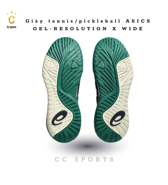 Giày Asics GEL-RESOLUTION X ''Midnight Cream'' Pickleball / Tennis [1041A481 400]