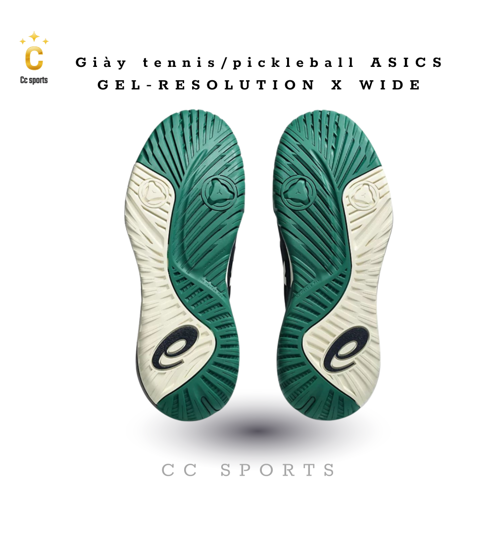 Giày Asics GEL-RESOLUTION X ''Midnight Cream'' Pickleball / Tennis [1041A481 400]