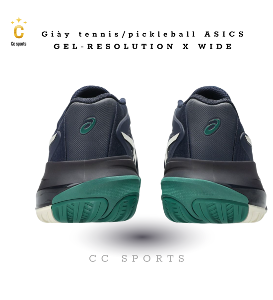 Giày Asics GEL-RESOLUTION X ''Midnight Cream'' Pickleball / Tennis [1041A481 400]