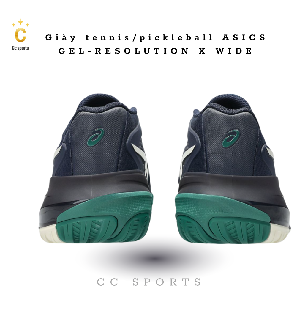 Giày Asics GEL-RESOLUTION X ''Midnight Cream'' Pickleball / Tennis [1041A481 400]