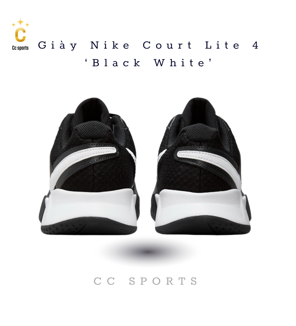 Giày Nike Court Lite 4 ‘Black White’