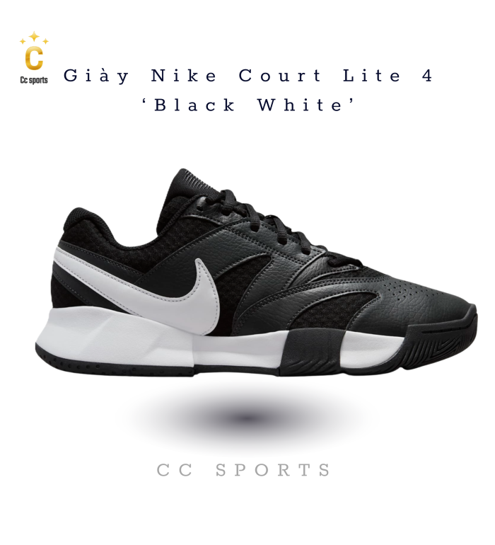Giày Nike Court Lite 4 ‘Black White’