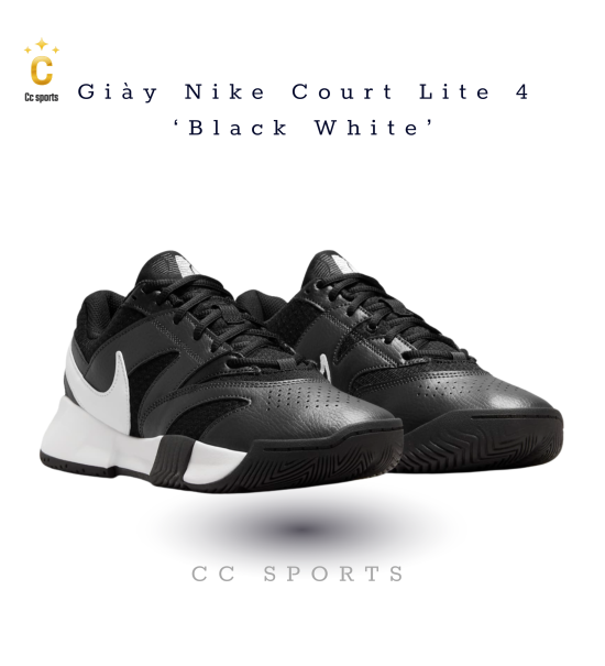 Giày Nike Court Lite 4 ‘Black White’