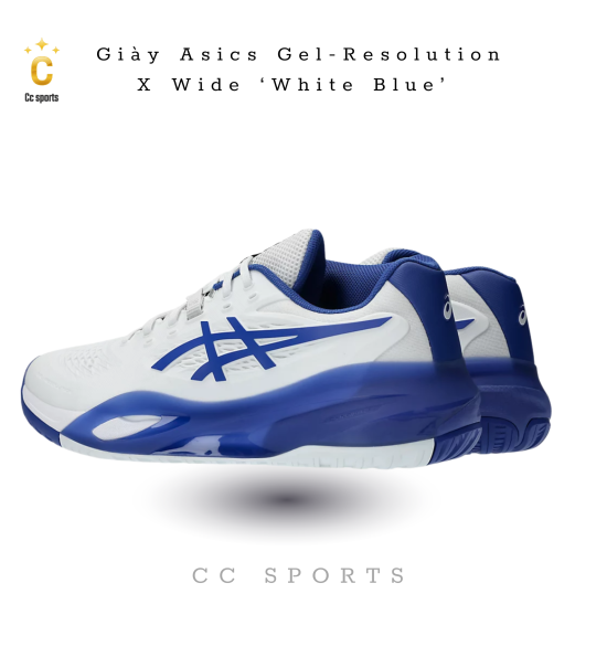 Giày Asics GEL-RESOLUTION X ''Midnight Cream'' Pickleball / Tennis [1041A481 400]