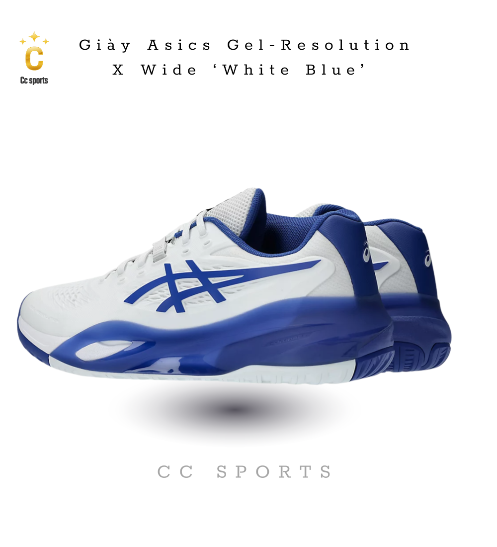 Giày Asics GEL-RESOLUTION X ''Midnight Cream'' Pickleball / Tennis [1041A481 400]
