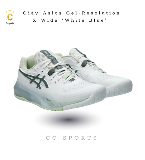 Giày Asics GEL-RESOLUTION X ''Midnight Cream'' Pickleball / Tennis [1041A481 400]