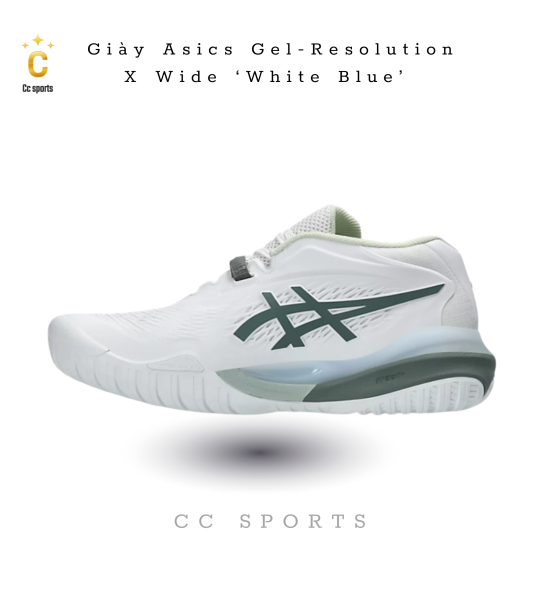 Giày Asics GEL-RESOLUTION X ''Midnight Cream'' Pickleball / Tennis [1041A481 400]