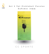 Bộ 2 vợt Pickleball Sport Series – ExPower Black (14mm)