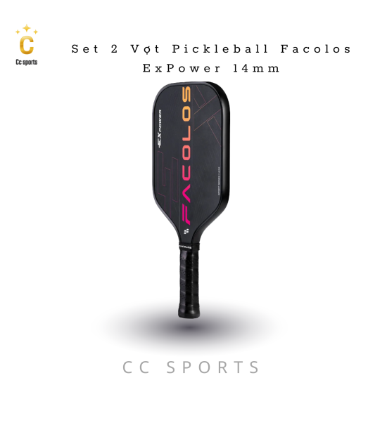 Bộ 2 vợt Pickleball Sport Series – ExPower Black (14mm)