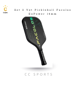 Bộ 2 vợt Pickleball Sport Series – ExPower Black (14mm)