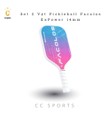 Bộ 2 vợt Pickleball Sport Series – ExPower White (14mm)