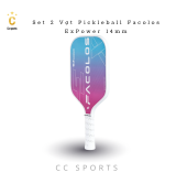 Bộ 2 vợt Pickleball Sport Series – ExPower White (14mm)