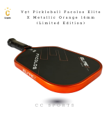Vợt Pickleball Facolos Elite X Metallic Orange 16mm (Limited Edition)