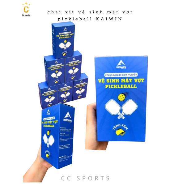 chai xịt vệ sinh mặt vợt pickleball KAIWIN