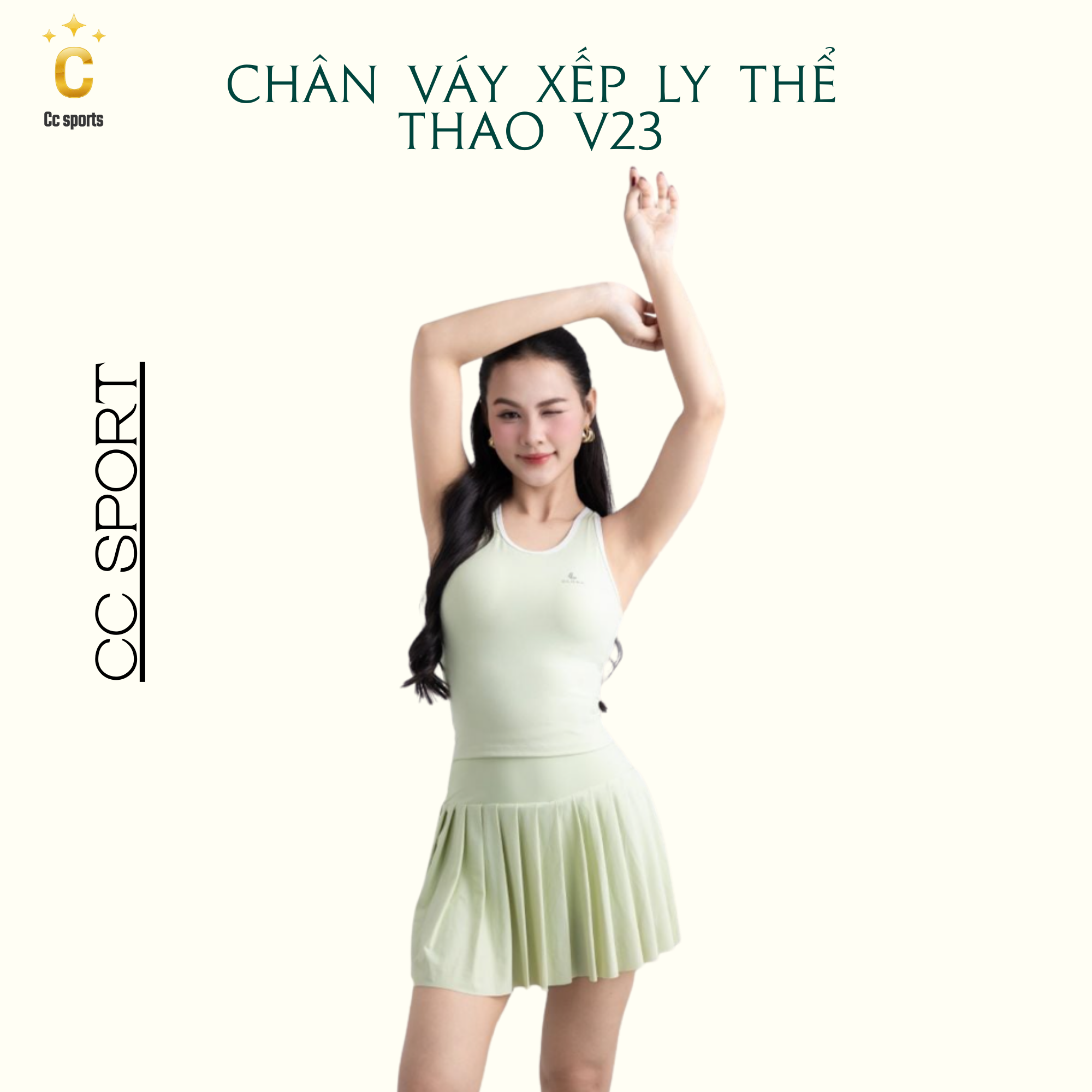 Chân Váy Xếp Ly Thể Thao V23