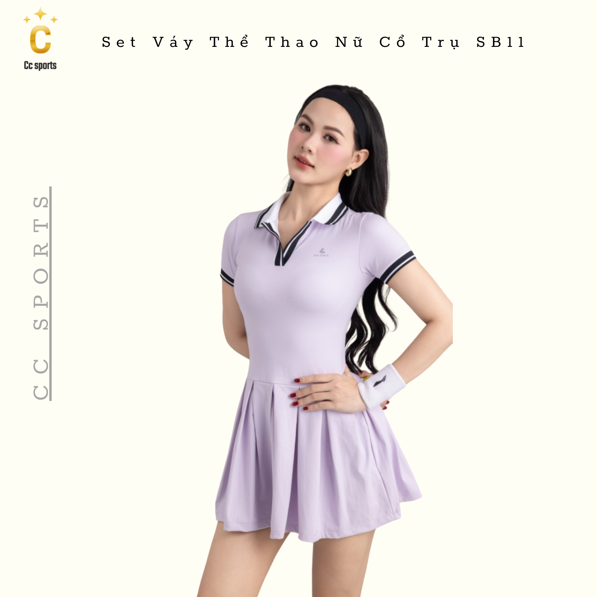 Set Váy Thể Thao Nữ Cổ Trụ SB11