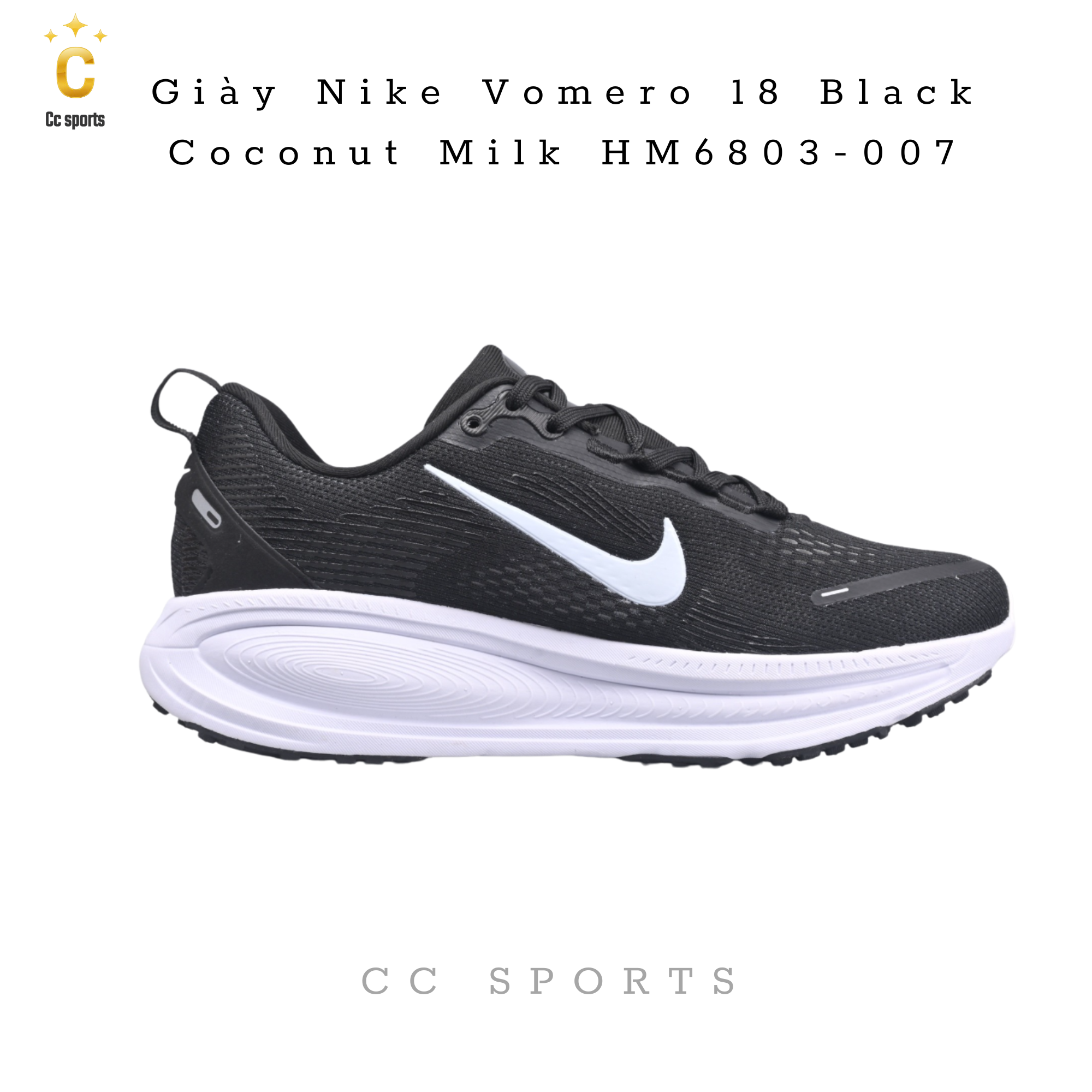 Giày Nike Vomero 18 Black Coconut Milk HM6803-007