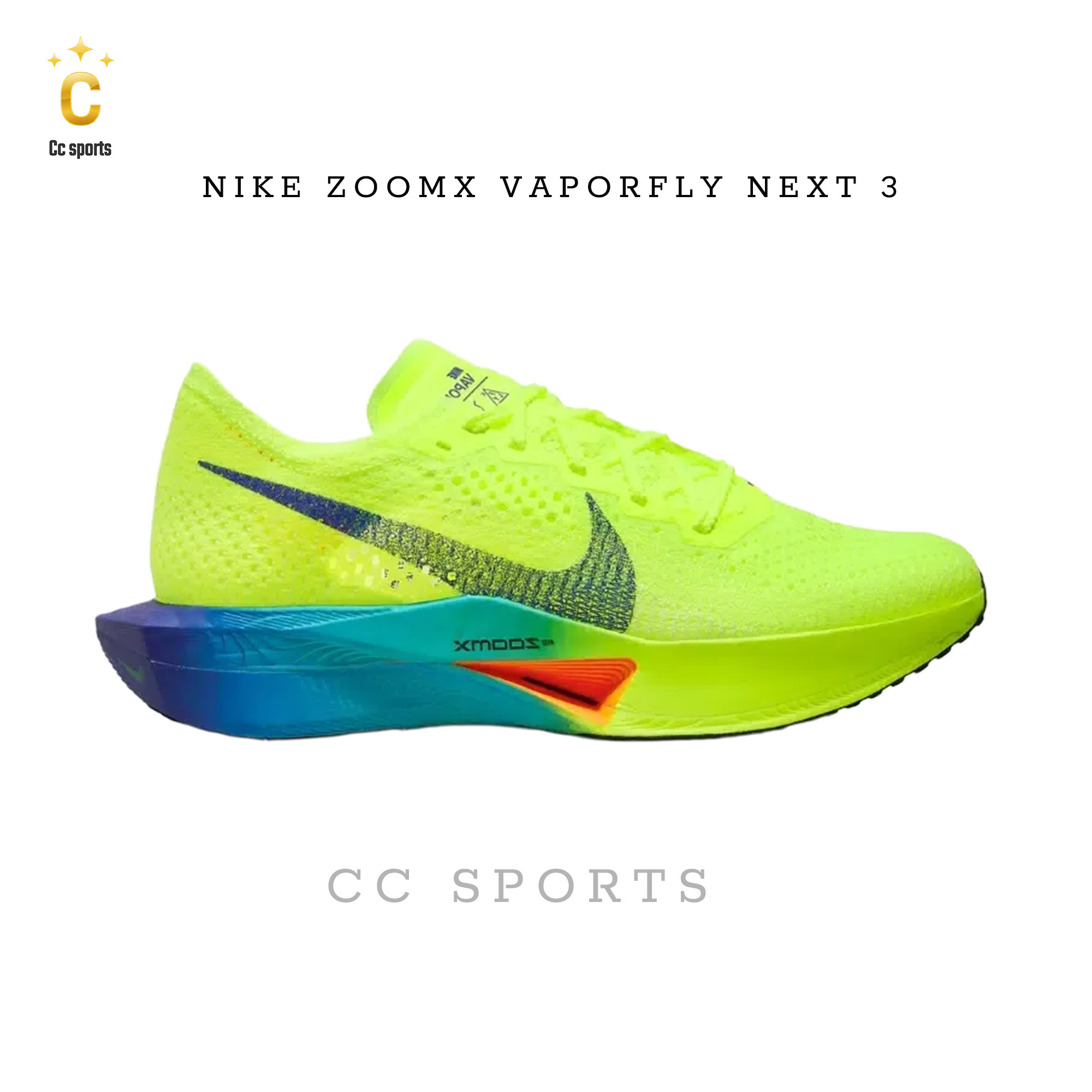 Giày Chạy Bộ NIKE ZOOMX VAPORFLY NEXT 3 Màu xanh neon