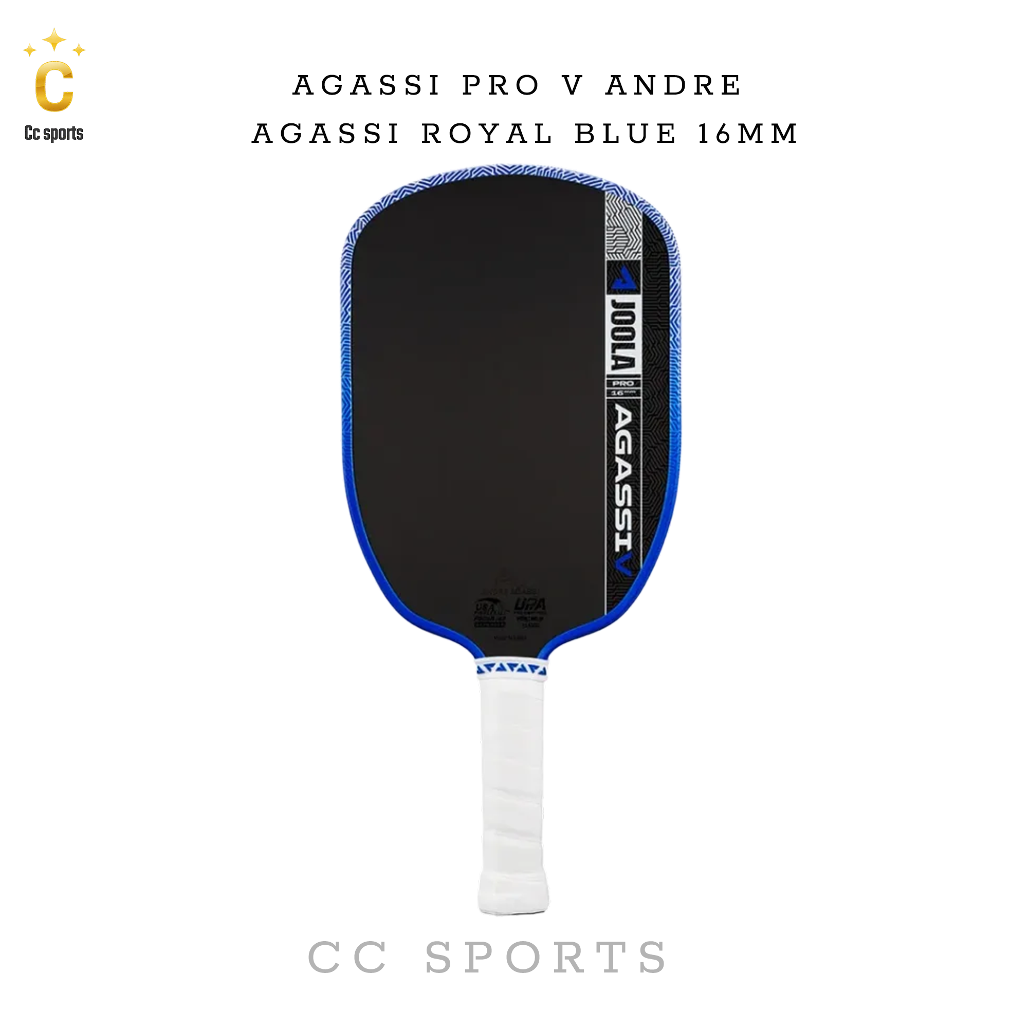 Vợt Joola Agassi Pro V Andre Agassi Royal Blue 16mm