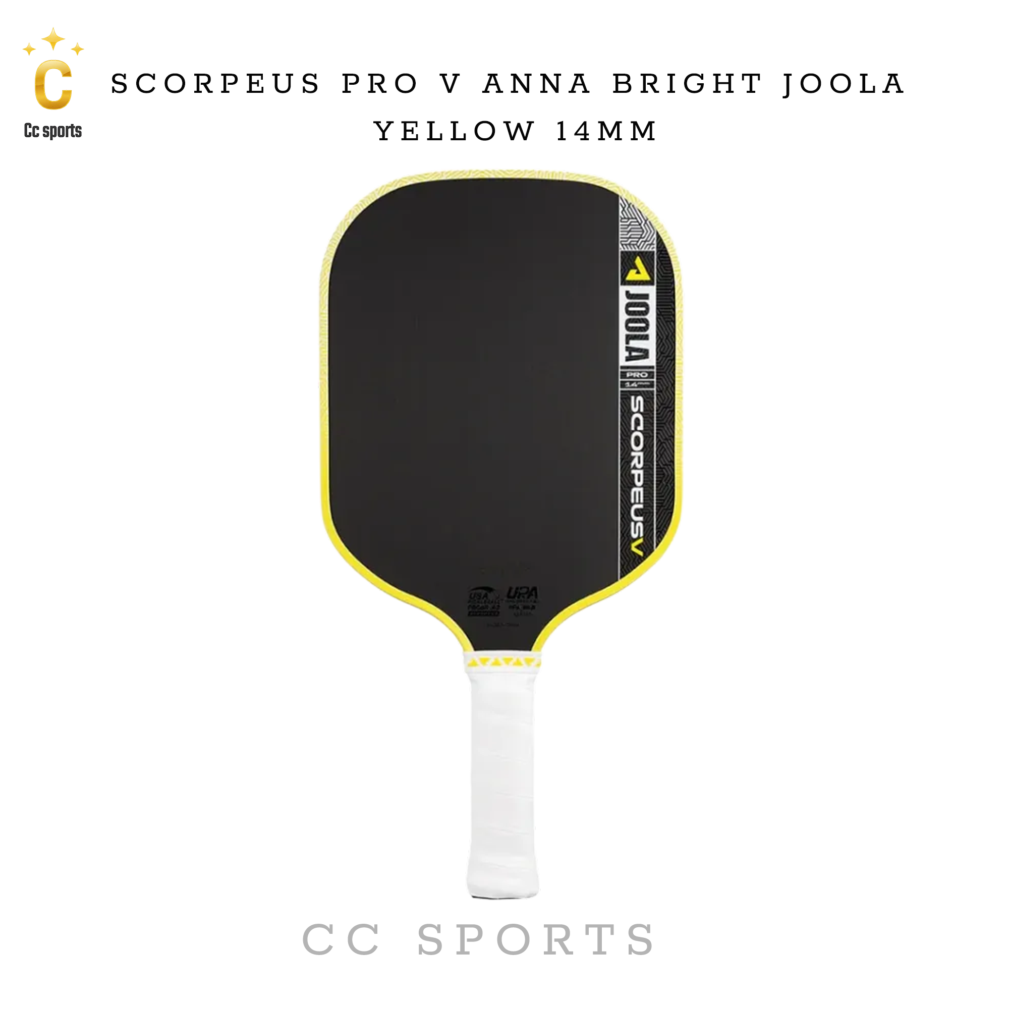 Vợt Scorpeus Pro V Anna Bright JOOLA Yellow 14mm