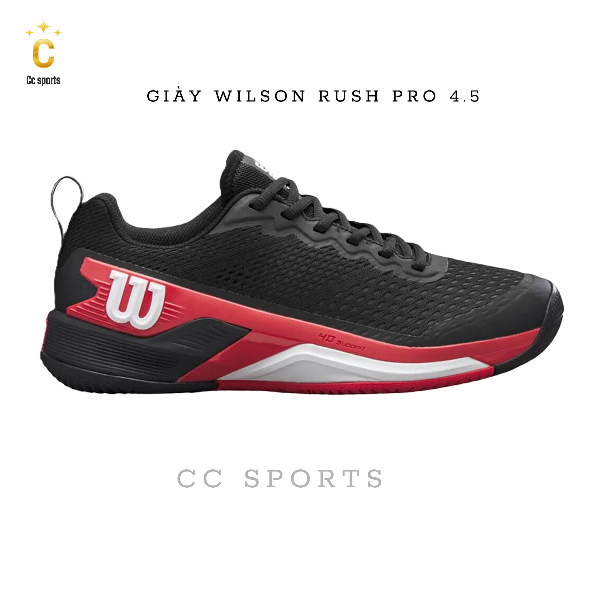 Giày Tennis/Pickleball Wilson Rush pro 4.5