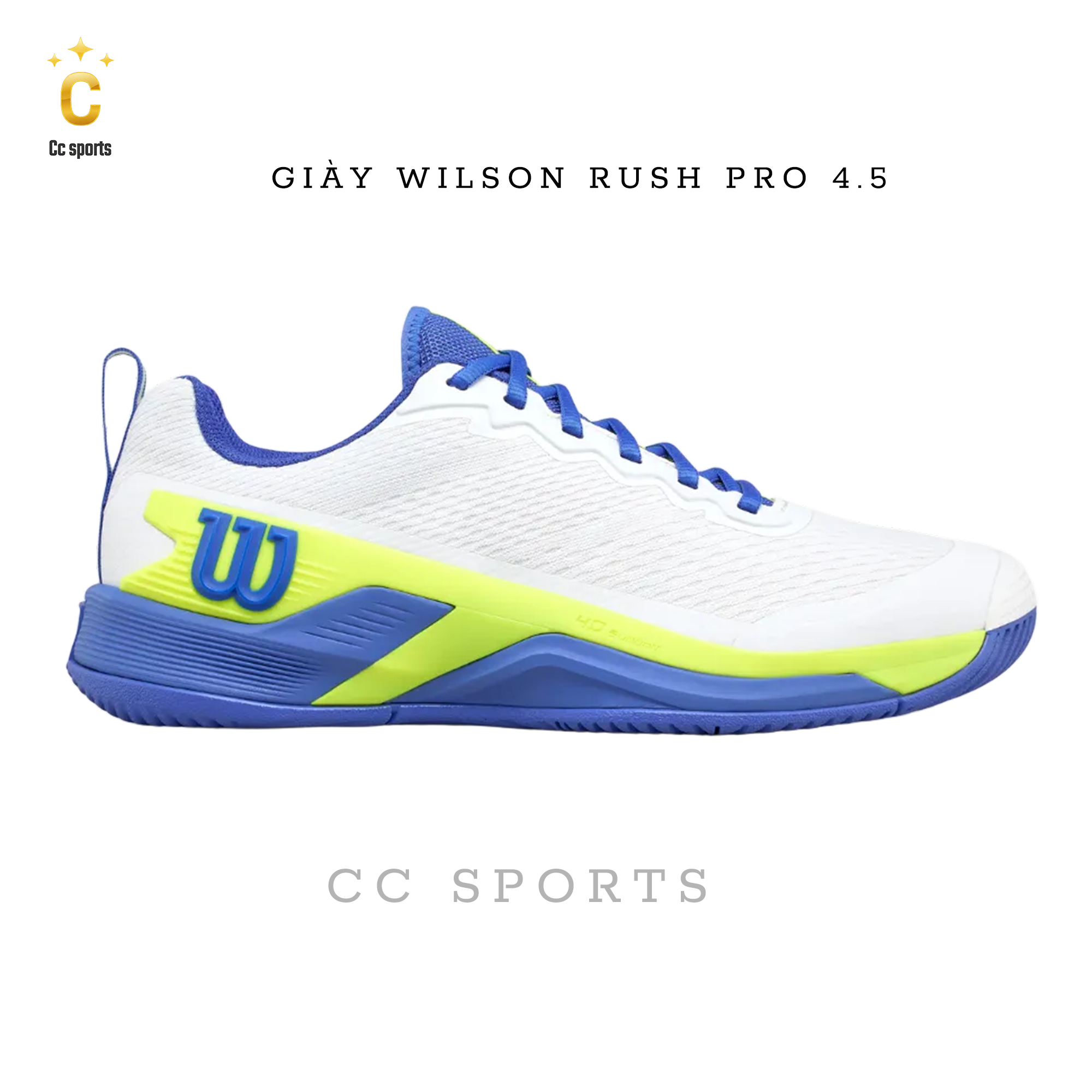 Giày Tennis/Pickleball Wilson Rush Pro 4.5