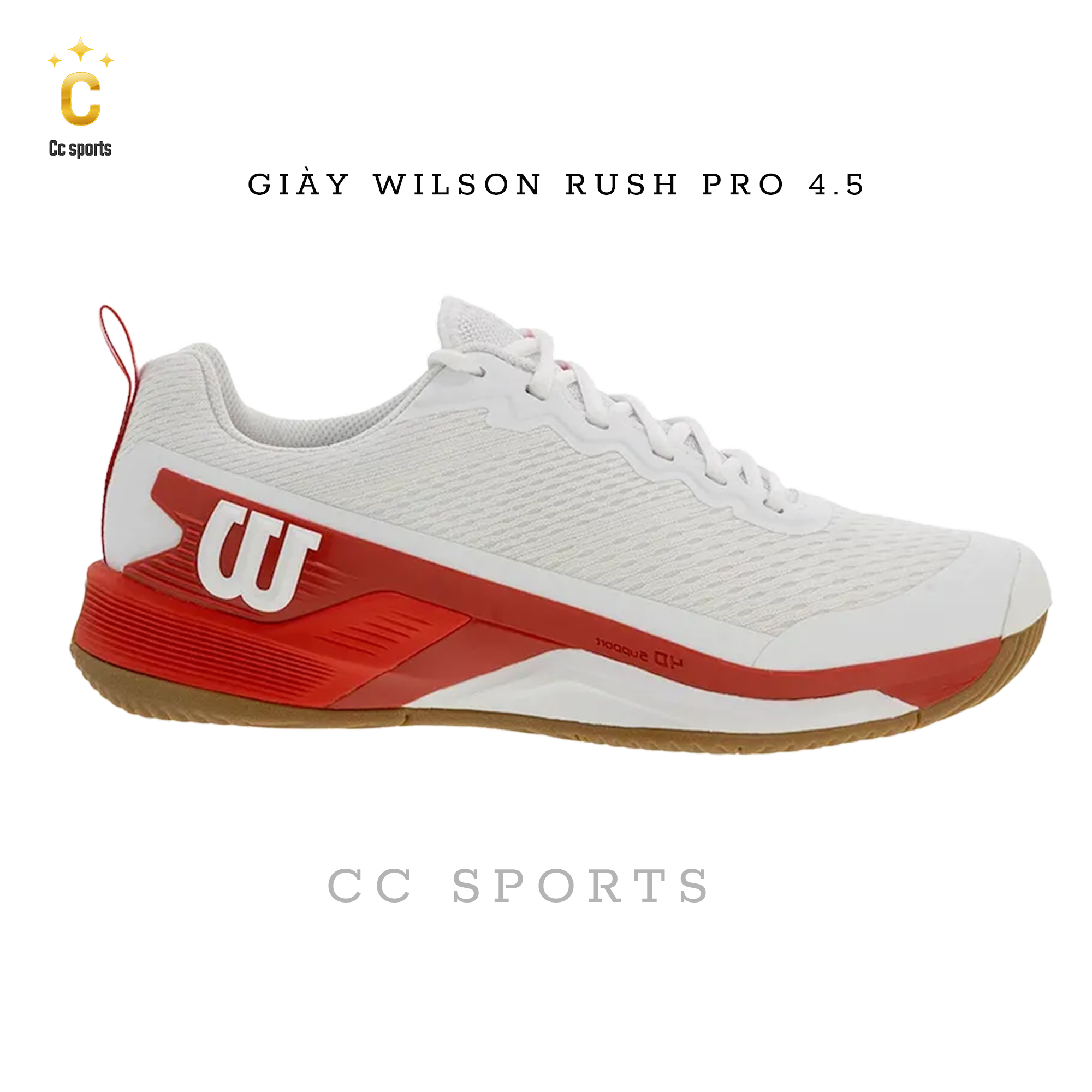 Giày Tennis/Pickleball Wilson Rush Pro 4.5
