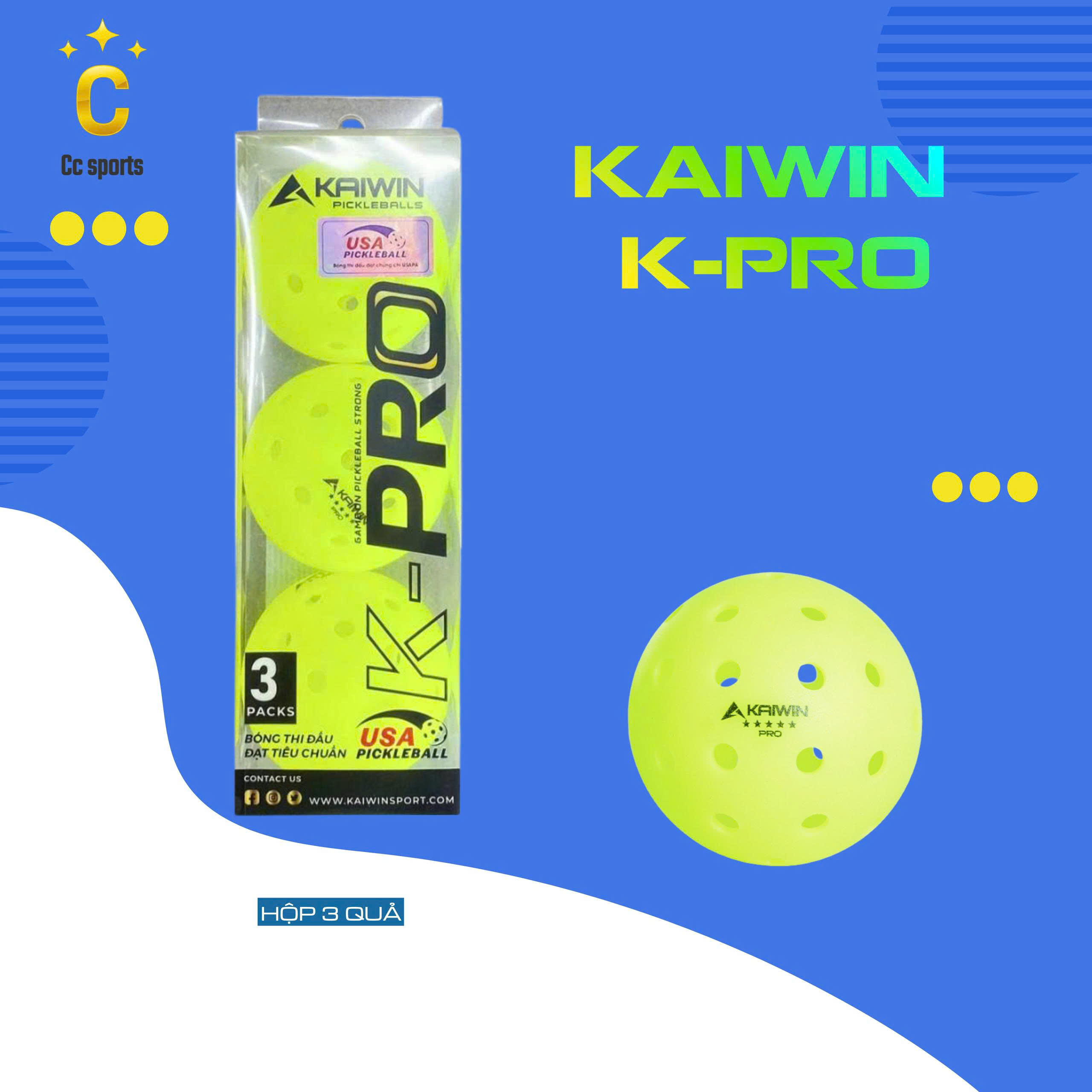 Bóng Thi Đấu Kaiwin K-Pro  3 quả