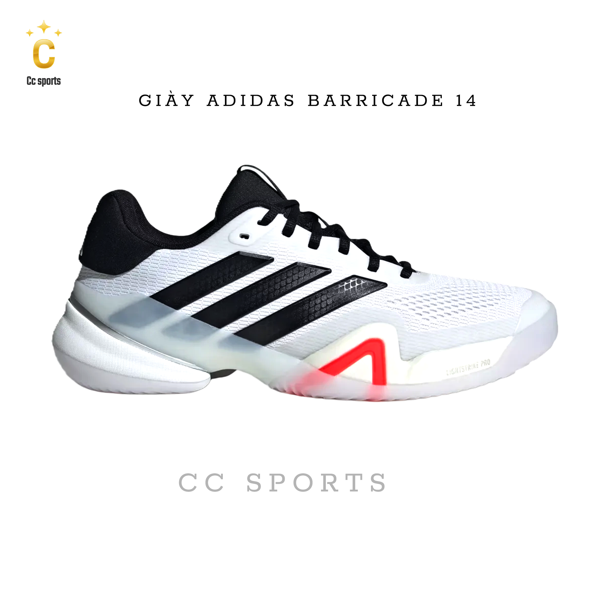 Giày Tennis/Pickleball Adidas Barricade 14