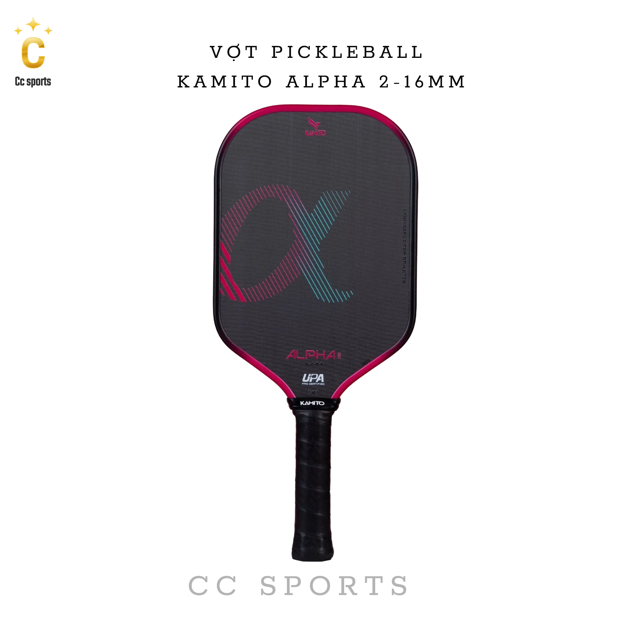 Vợt Pickleball Kamito Alpha 2 (16mm)
