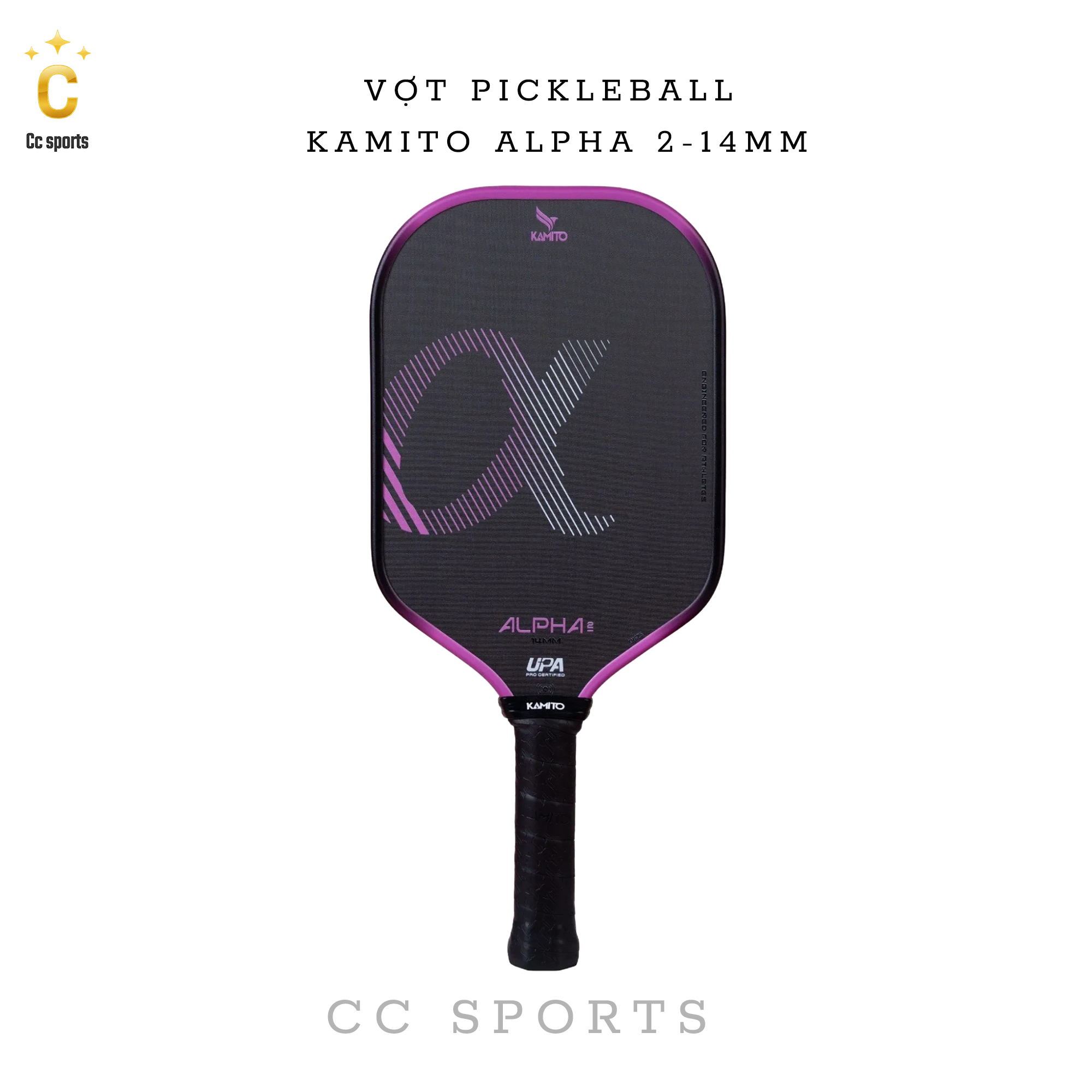 Vợt Pickleball Kamito Alpha 2 (14mm)