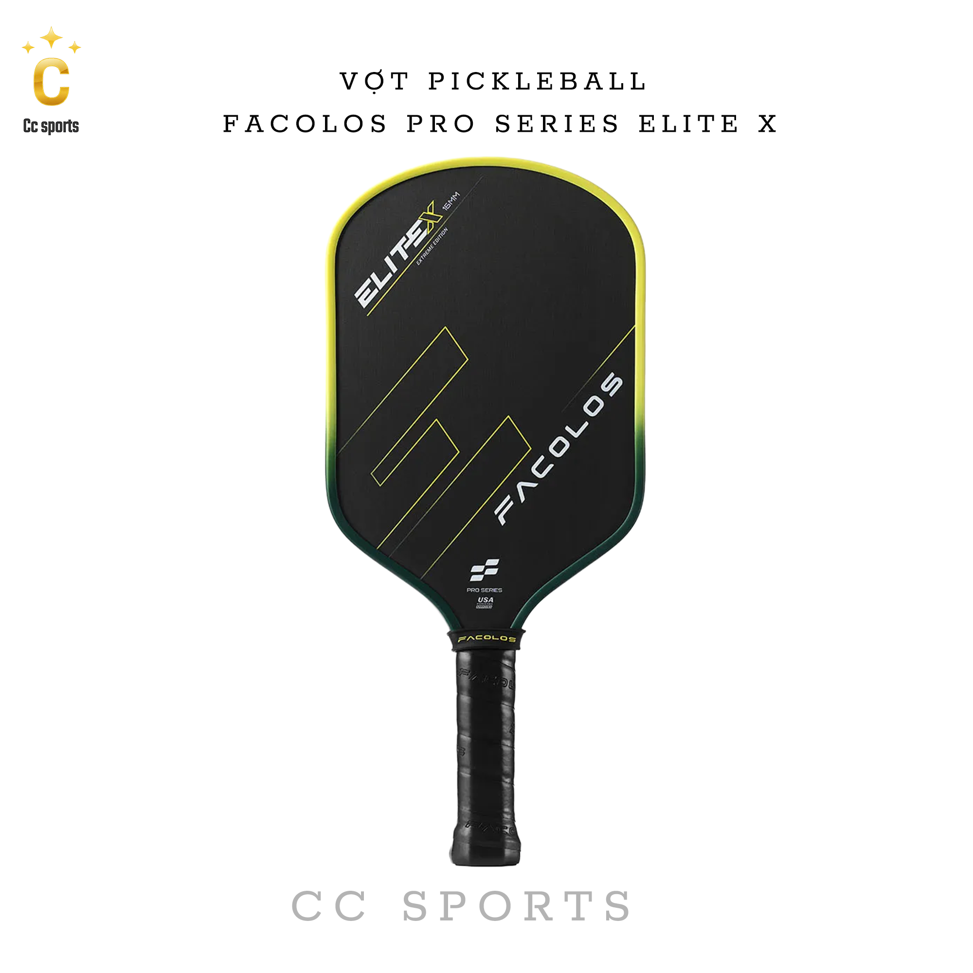 Vợt Pickleball Facolos Pro Series Elite X - 16MM