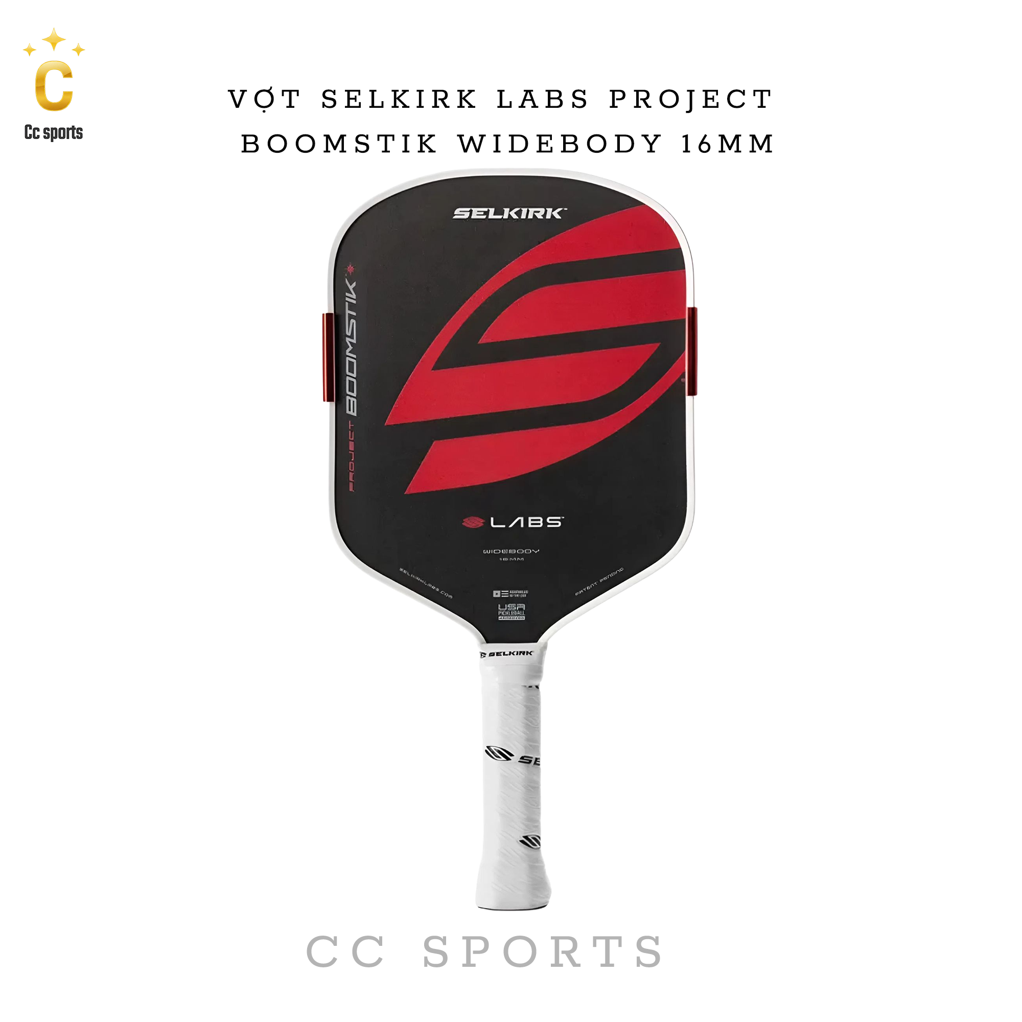Vợt Pickleball Selkirk LABS Boomstik widebody 16mm (Bản USA)