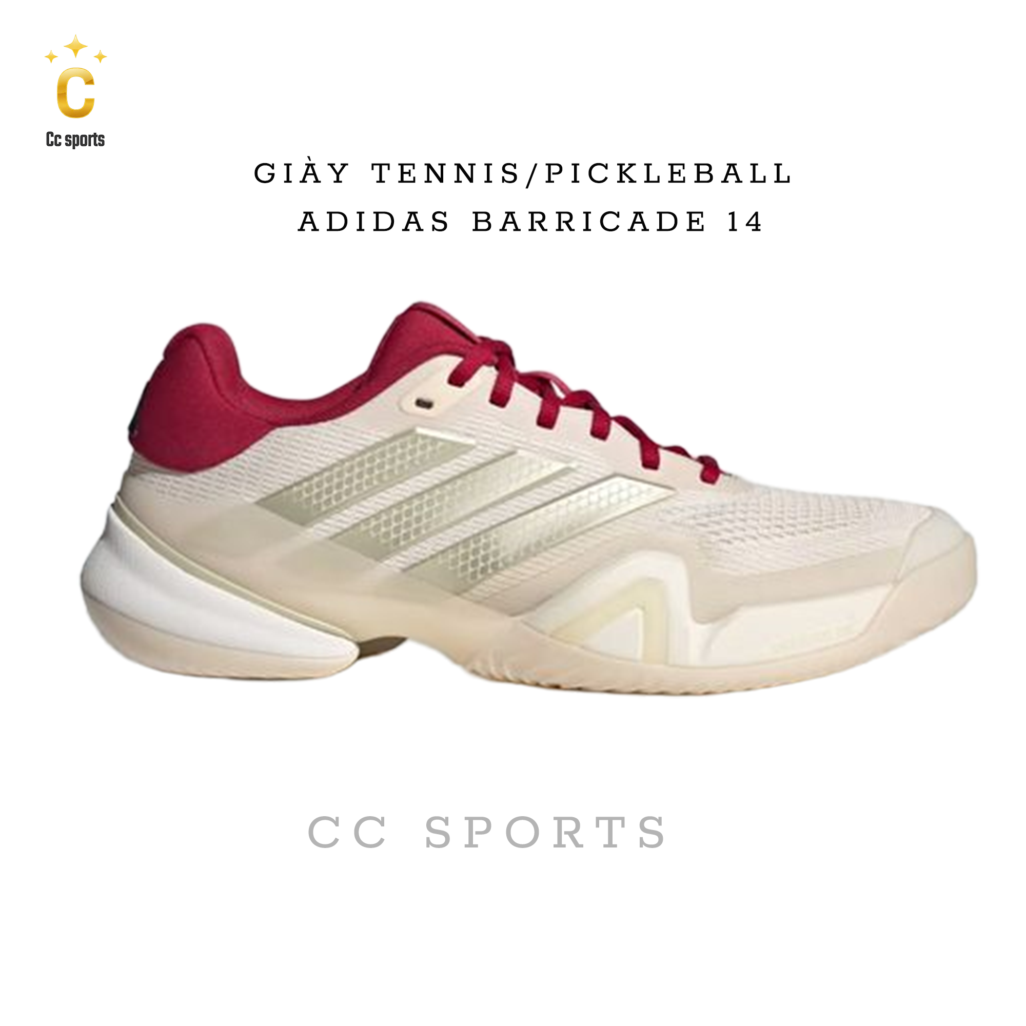Giày Tennis/Pickleball Adidas Barricade 14M
