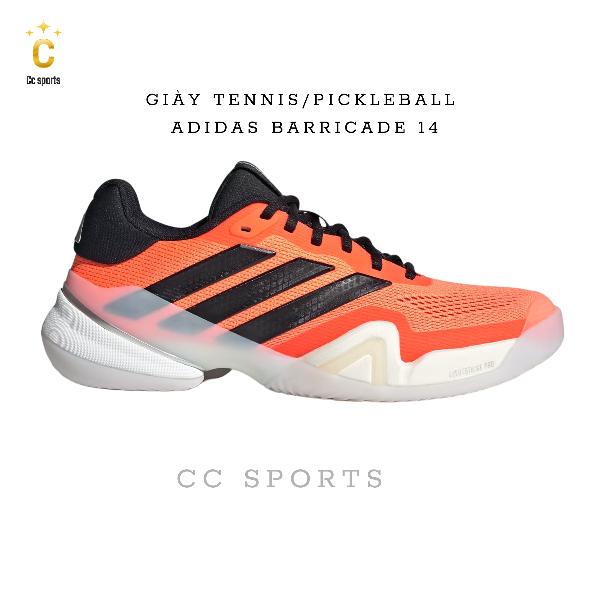 Giày Tennis/Pickleball Adidas Barricade 14 M