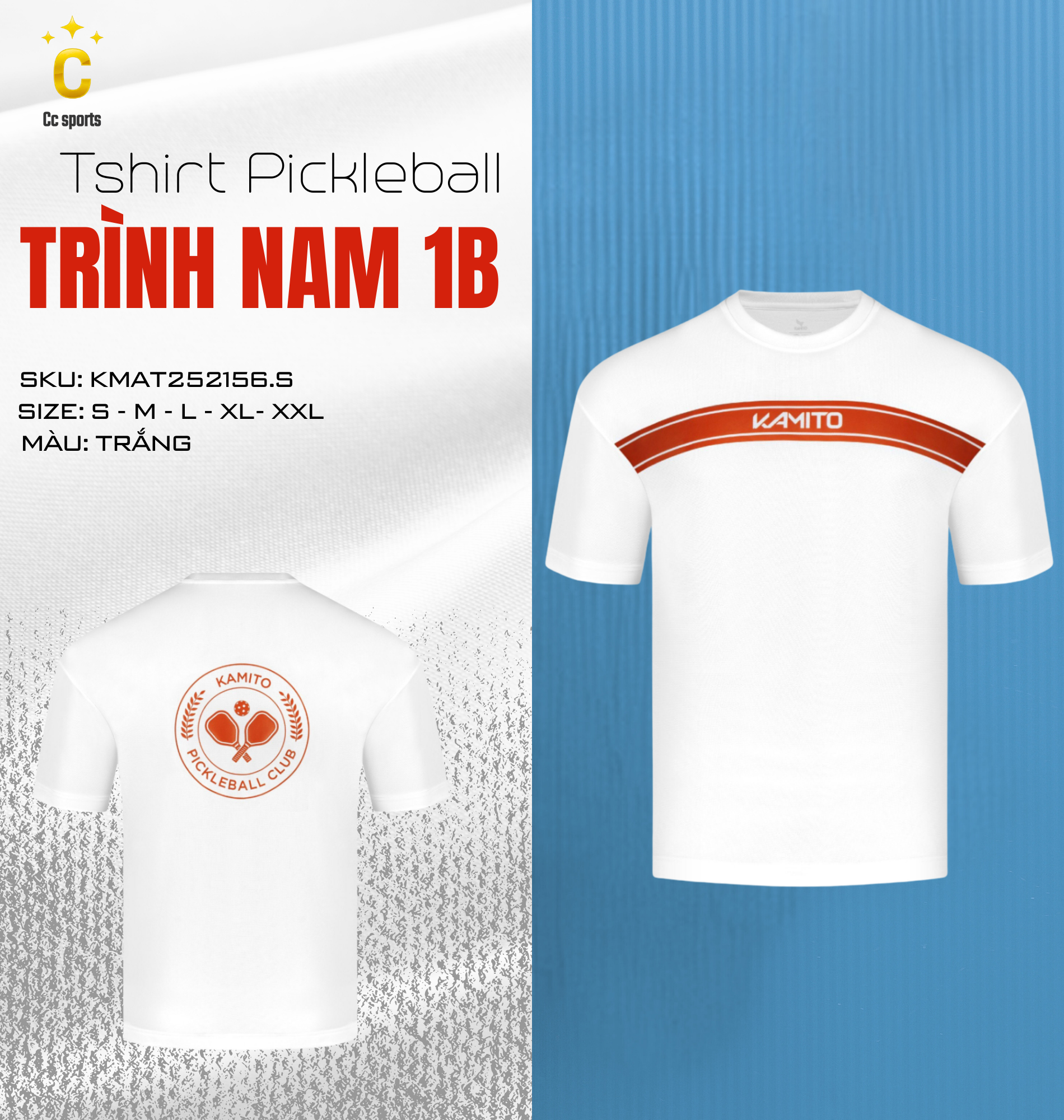Áo Tshirt Pickleball Trình Nam 1B