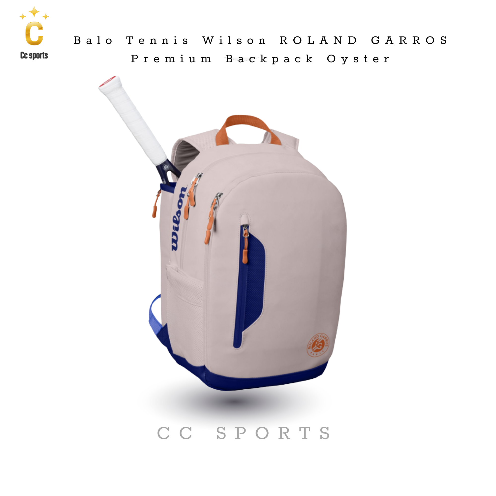 Balo Tennis Wilson roland Garros premium backpack Oyster